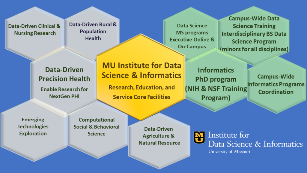 University of Missouri Institute for Data Science & Informatics program graph.